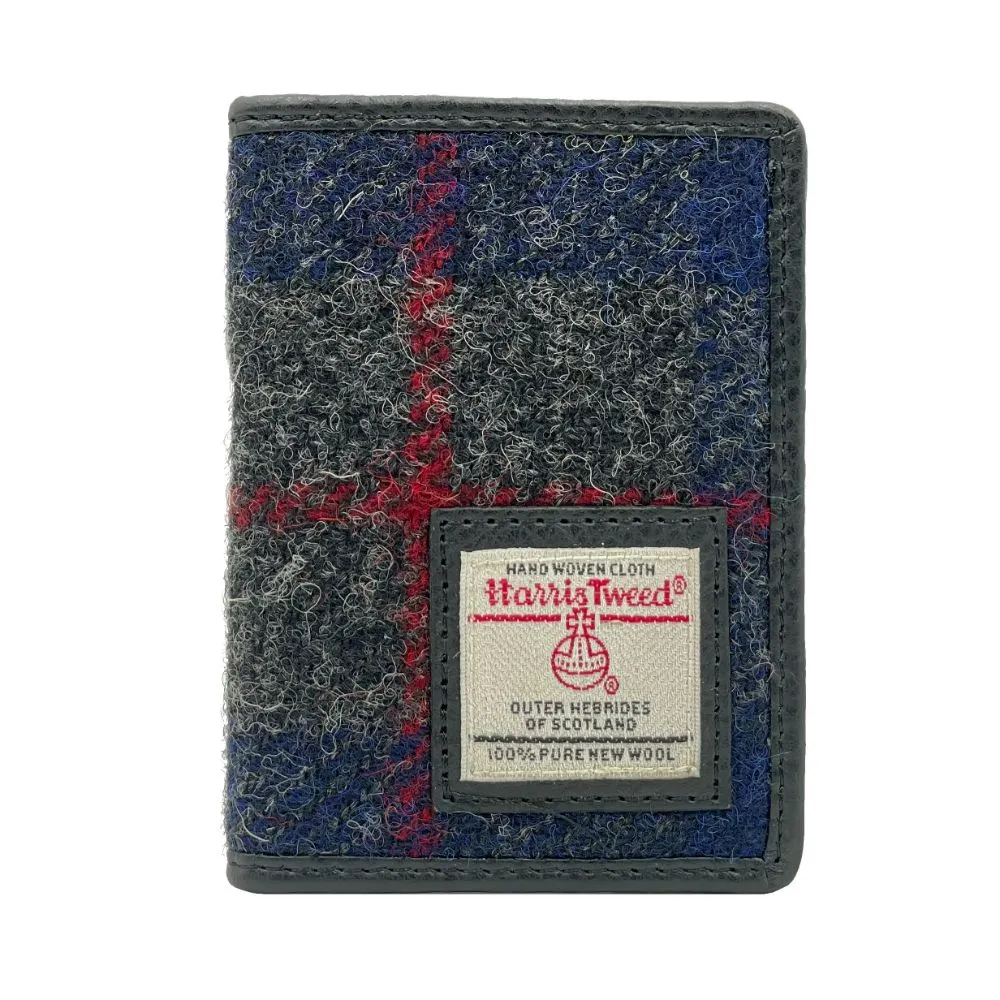 Blue Grey Slim Card Holder Wallet