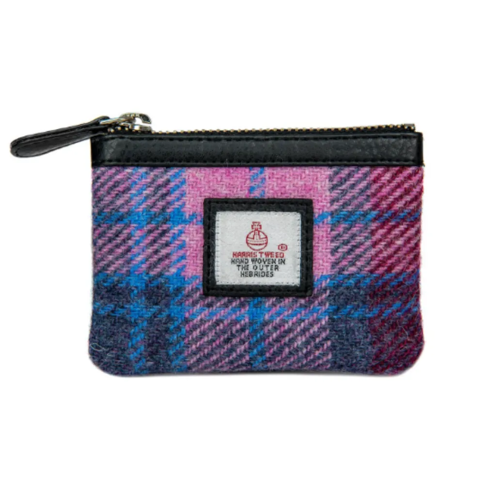 Pastel Pink Coin Pouch Harris Tweed