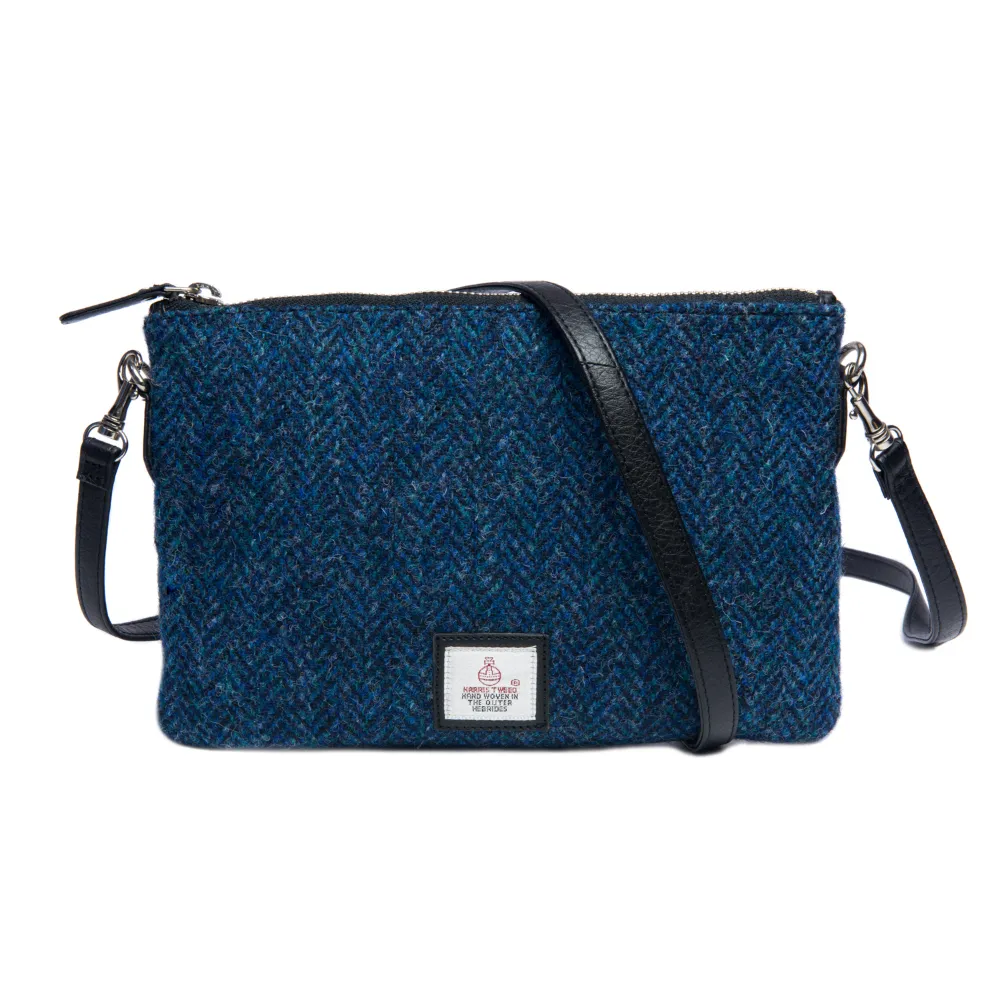 Blue Zip Purse Bag