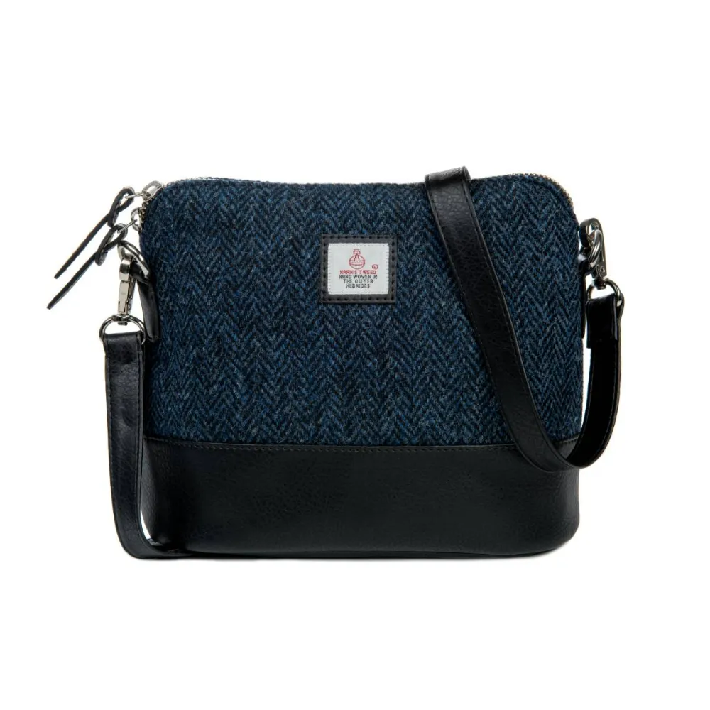 Blue Square Shoulder Bag