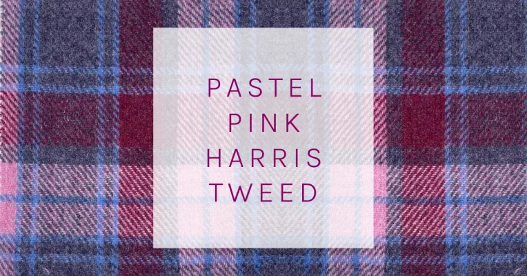 Pastel Pink Harris Tweed