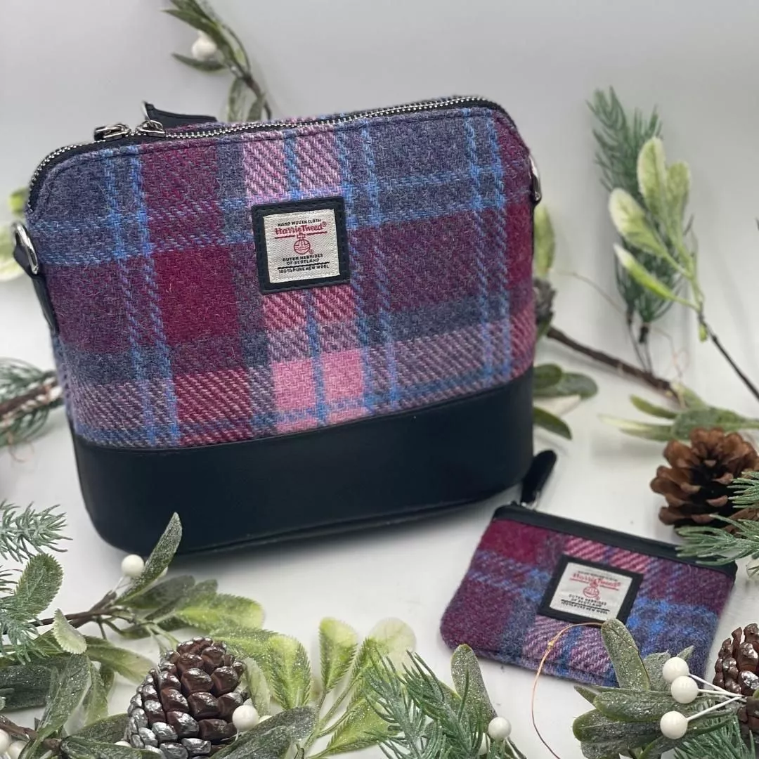 Genuine Harris Tweed Ladies Envelope Purse  Present Scottish Gift 