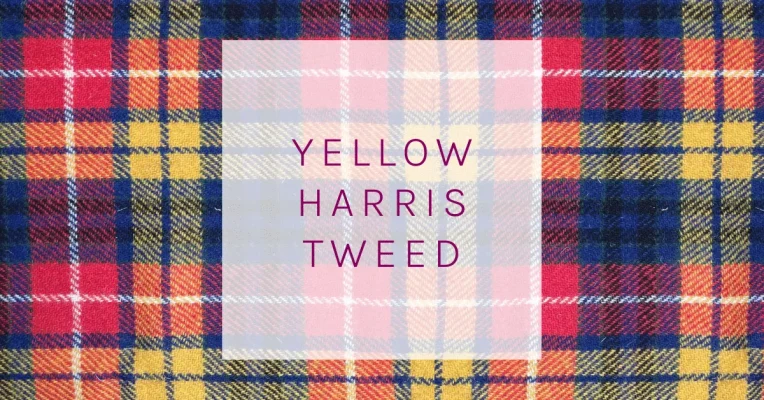 Yellow Harris Tweed Bags and Purses